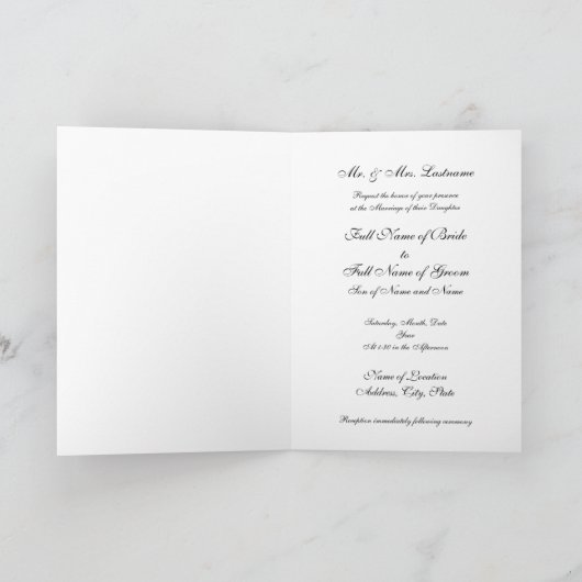 革及びレース 招待状 (内部)