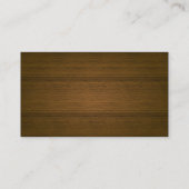 革及び木製の財務顧問の名刺 名刺 (裏面)