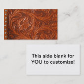 革名刺のカスタムなイメージ 名刺 (正面/裏面)