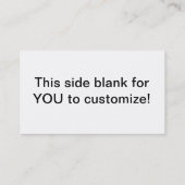 革名刺のカスタムなイメージ 名刺 (裏面)