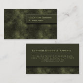 革名刺の緑 名刺 (正面/裏面)