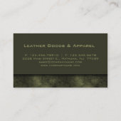 革名刺の緑 名刺 (裏面)