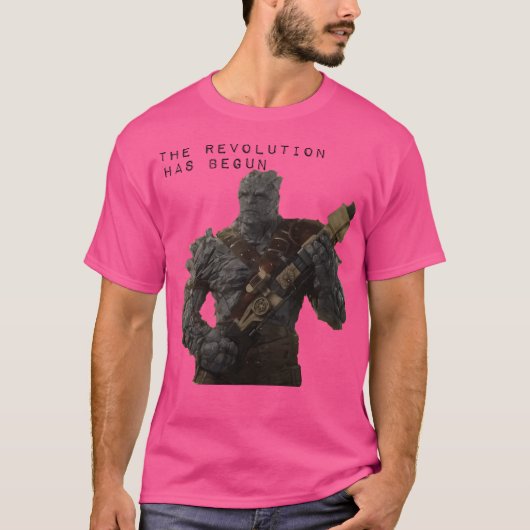 革命が始まった Tシャツ (正面)