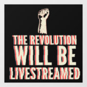 革命が盛り上がる ウィンドウサイン (シート)