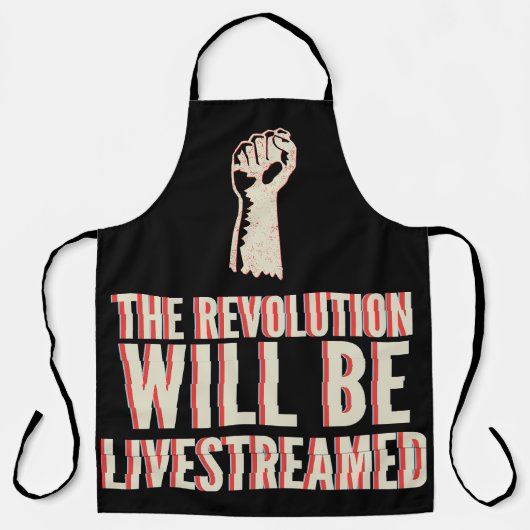革命が盛り上がる エプロン (正面)