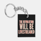 革命が盛り上がる キーホルダー (正面左)