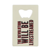 革命が盛り上がる クレジットカード栓抜き (正面)