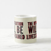 革命が盛り上がる コーヒーマグカップ (中央)