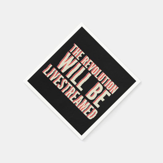 革命が盛り上がる スタンダードカクテルナプキン (角)