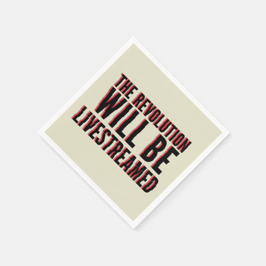 革命が盛り上がる スタンダードカクテルナプキン (角)