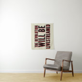 革命が盛り上がる タペストリー (インサイチュ)