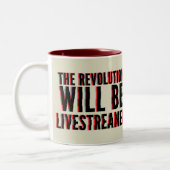 革命が盛り上がる ツートーンマグカップ (左)