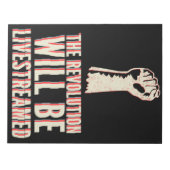 革命が盛り上がる ノートパッド (正面)