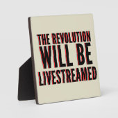 革命が盛り上がる フォトプラーク (正面)