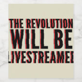 革命が盛り上がる ワインラベル (シングルラベル)
