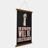 革命が盛り上がる 吊り下げ型タペストリー (傾斜あり)