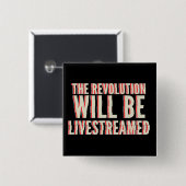 革命が盛り上がる 缶バッジ (正面&裏面)