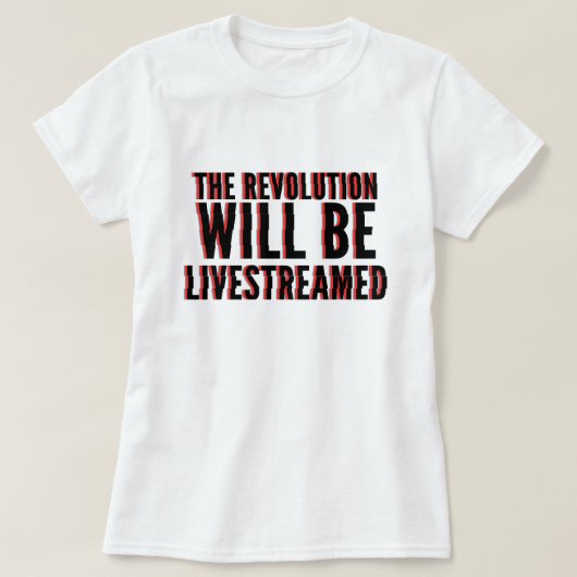 革命が盛り上がる Tシャツ (デザイン正面)