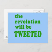 革命はツイートされる製品 ポストカード (正面/裏面)