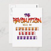 革命はツイートされ、共有される(Ver ポストカード (正面/裏面)