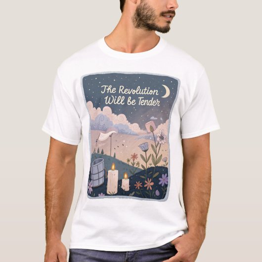 革命は優しく訪れる Tシャツ (正面)