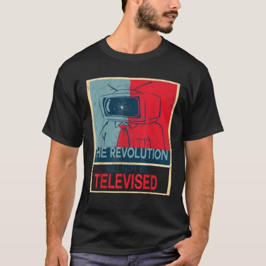 革命は放映されない Tシャツ (正面)
