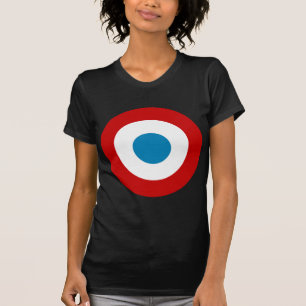 革命フランスのロンデルフランスコカルドトリコロ Tシャツ