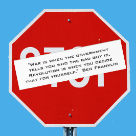 革命ベンジャミンフランクリン引用文バンパーステッカー バンパーステッカー