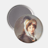 革命婦人フランスのポートレート マグネット (正面/裏面)