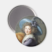 革命婦人フランスのポートレート マグネット (正面/裏面)