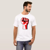 革命家によって上げられる握りこぶしのTシャツ Tシャツ (正面フル)