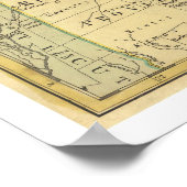 革命戦争の地図 – 1775 ポスター (角)