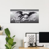 革命戦争イーグルプリント ポスター (ホームオフィス)