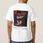 革命戦争旗は、このTシャツに…持って来ました Tシャツ (裏面)
