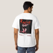 革命戦争旗は、このTシャツに…持って来ました Tシャツ (裏面フル)