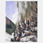 革命戦争 フリースブランケット (正面)