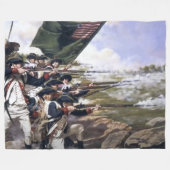 革命戦争 フリースブランケット (正面(横))