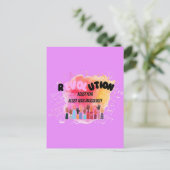 革命毒性男性的な恐怖に抵抗 ポストカード (スタンド正面)