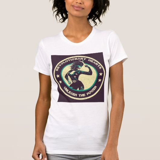 '革命的なハート' Tシャツ (正面)