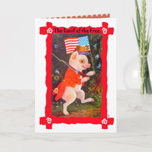 革命的な兵士としてブタ カード (正面)