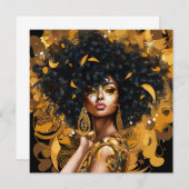 革命的な女性：女性アートの力をポップ・アートの強める ノートカード (正面/裏面)