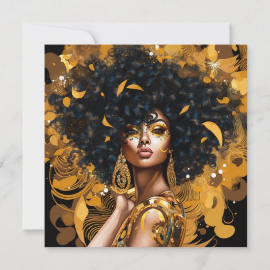 革命的な女性：女性アートの力をポップ・アートの強める ノートカード (正面)