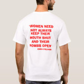 革命的な女性Goldman Tシャツ (裏面)