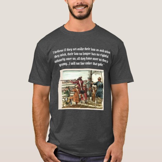 革命的な戦争のアメリカ革命の宣言 Tシャツ (正面)