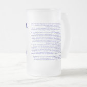 革命的な戦争の第1ニュージャージーの連隊ガラス フロストグラスビールジョッキ (正面右)