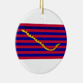 革命的な戦争の間のサウスカロライナの海軍旗 セラミックオーナメント (右)