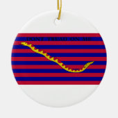 革命的な戦争の間のサウスカロライナの海軍旗 セラミックオーナメント (正面)