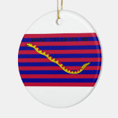 革命的な戦争の間のサウスカロライナの海軍旗 セラミックオーナメント (左)