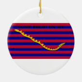 革命的な戦争の間のサウスカロライナの海軍旗 セラミックオーナメント (裏面)