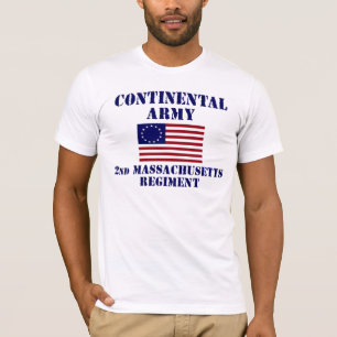 革命的な戦争マサチューセッツ連隊のTシャツ Tシャツ